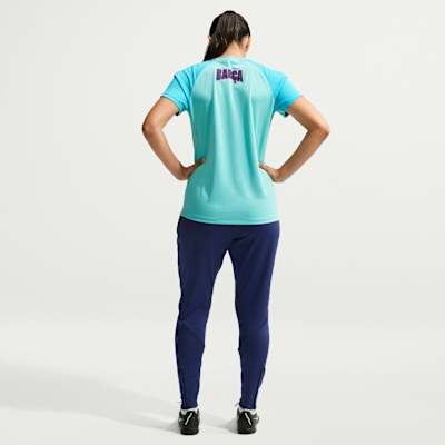 Nike FC Barcelona Strike Üçüncü Nike Dri-FIT Kısa Kollu Kadın Futbol Üstü görsel 5