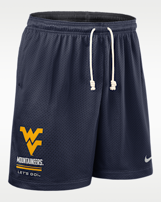 Мужские шорты West Virginia Sideline Reversible Nike Dri-FIT College Shorts