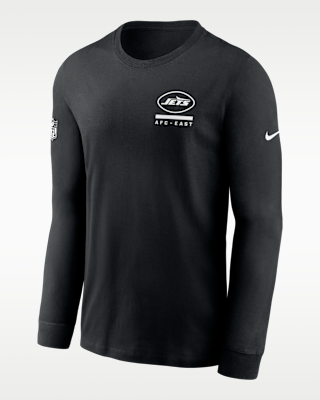 Мужская футболка New York Jets Sideline Team Issue Nike Dri-FIT NFL Long-Sleeve