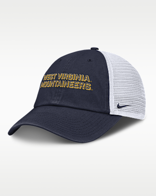 Мужские  West Virginia On-Field Club Gameday Nike College Trucker Adjustable Hat