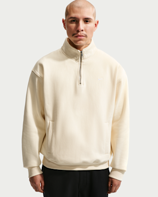 Мужские  Nike Solo Swoosh Fleece Quarter-Zip Top