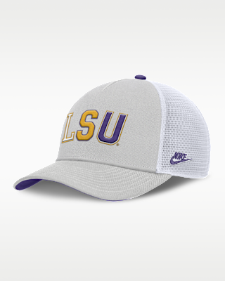 Женские  LSU Legacy Basketball Rise Nike College Trucker Adjustable Hat для баскетбола