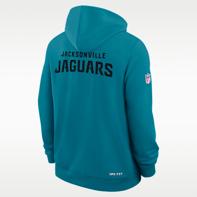 Sudadera con gorro sin cierre Nike Dri-FIT de la NFL para hombre Jacksonville Jaguars Initial Home Sideline