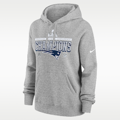 New England Patriots 2026 AFC Champions Trophy Collection Club Women's Nike NFL Pullover Hoodie