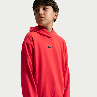 Nike Pro Big Kids' (Boys') Dri-FIT Fleece Pullover Hoodie