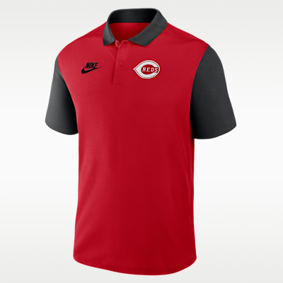 Cincinnati Reds Cooperstown Victory Men's Nike Dri-FIT MLB Polo