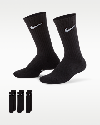 Unisex носки Nike Everyday Kids' Cushioned Crew Socks (3 Pairs)