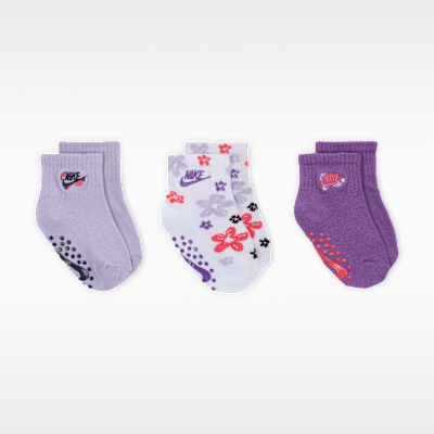 Nike Fresh Cut Baby (12–24M) Gripper Socks (3 Pairs)