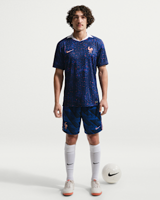 Мужские шорты FFF 2026 Stadium Home Nike Dri-FIT Soccer Replica Shorts