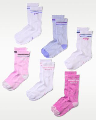 Unisex носки Nike Everyday Kids' Cushioned Crew Socks (6 Pairs)