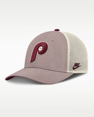 Мужские Philadelphia Phillies Cooperstown Rise Nike MLB Adjustable Trucker Hat