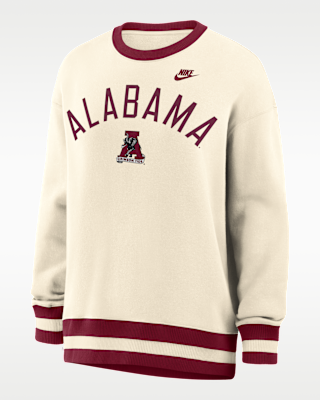 Женские  Alabama Legacy Nike College Oversized Pullover Crew