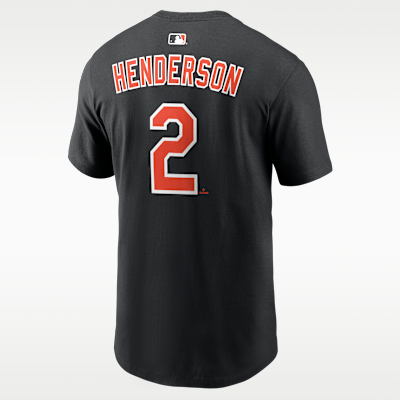 Playera Nike de la MLB para hombre Gunnar Henderson Baltimore Orioles
