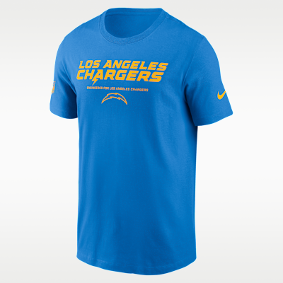Playera Nike Dri-FIT de la NFL para hombre Los Angeles Chargers Sideline Team Issue