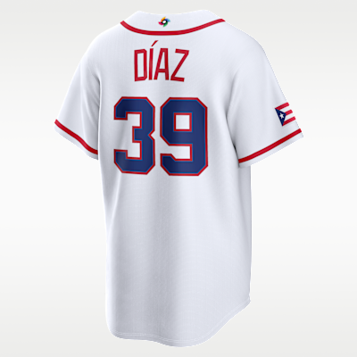 Edwin Díaz Puerto Rico National Baseball Team 2026 World Baseball Classic Men's Nike Stadium Jersey