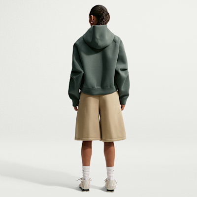 Nike Pregame Fleece Oversize Normal Belli Kadın Şortu görsel 5