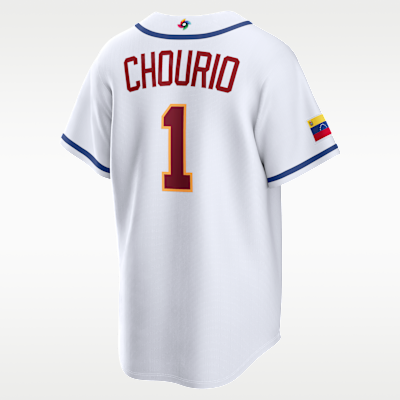 Jackson Chourio Venezuela National Baseball Team 2026 World Baseball Classic Men's Nike Stadium Jersey