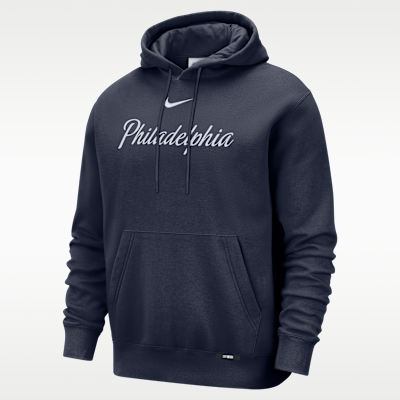 Sudadera con gorro sin cierre Nike Basketball Club para hombre Philadelphia 76ers City Edition