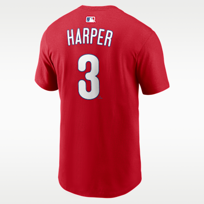 Playera Nike de la MLB para hombre Bryce Harper Philadelphia Phillies