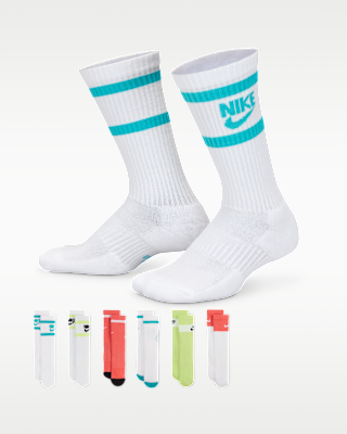 Детские носки Nike Everyday Kids' Cushioned Crew Socks (6 Pairs)