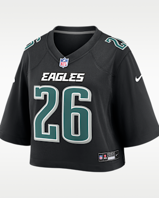 Женские джерси Saquon Barkley Philadelphia Eagles Nike NFL Cropped Tundra Game Jersey