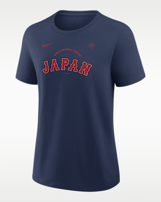 Женская футболка Japan National Baseball Team 2026 World Baseball Classic Script Nike