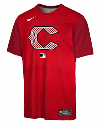 Детская футболка Cincinnati Reds Authentic Collection City Connect Veloctiy Big Kids' Nike Dri-FIT MLB