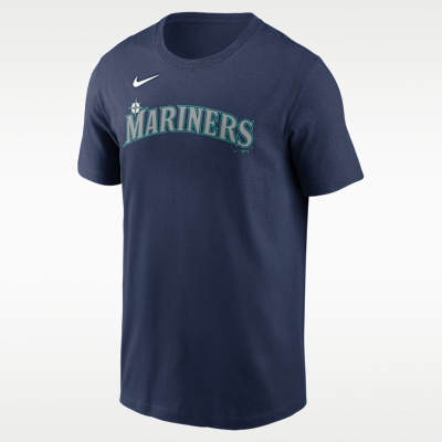 Playera Nike de la MLB para hombre Seattle Mariners Fuse Wordmark