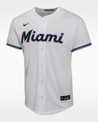 Детские джерси Miami Marlins Nike Home Game Big Kids' Baseball Jersey