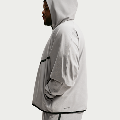 Nike Tech Shori Örgü Tam Boy Fermuarlı Windrunner Erkek Ceketi görsel 8