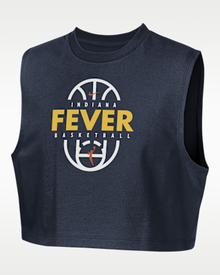 Детская футболка Indiana Fever Nike Authentics Big Kids' (Girls') Sleeveless Cropped