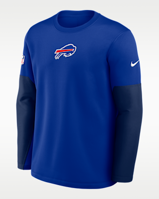 Мужская футболка Buffalo Bills Scripted To Win Sideline Coach Nike Therma-FIT NFL Long-Sleeve