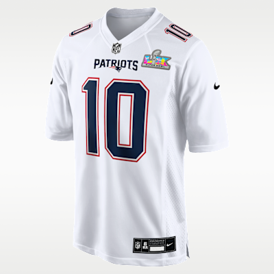 Drake Maye New England Patriots Super Bowl LX Men's Nike NFL Game Fashion Jersey