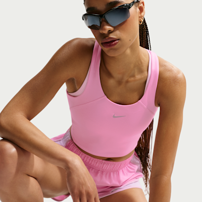 Nike Tempo Orta Destekli Crop Spor Sütyenli Kadın Atleti görsel 3
