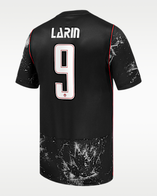 Мужские джерси Cyle Larin Canada Soccer 2026 Stadium Away Nike Dri-FIT Soccer Jersey