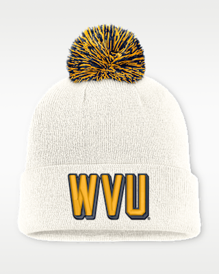 Женские West Virginia Peak Nike College Cuffed Beanie
