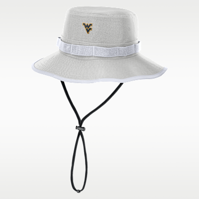 Gorro tipo pescador universitario Nike Dri-FIT para hombre West Virginia Sideline Apex Gameday Boonie