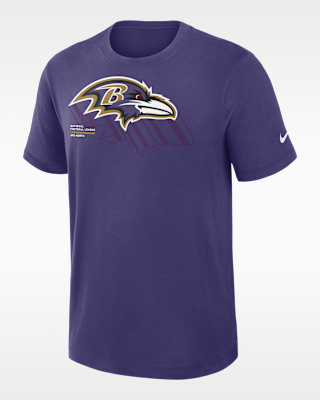 Мужская футболка Baltimore Ravens Slub Nike Dri-FIT NFL