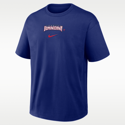 Playera de manga larga Nike para hombre Dominican Republic National Baseball Team 2026 World Baseball Classic City Name Max90