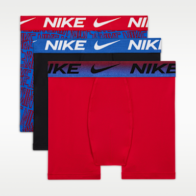Ropa interior estampada para niños talla grande (paquete de 3) Nike Dri-FIT Essentials