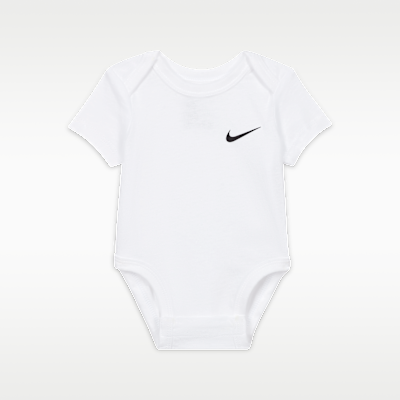 Ολόσωμα κορμάκια Swoosh Nike για βρέφη (0-9M) (τρία τεμάχια)