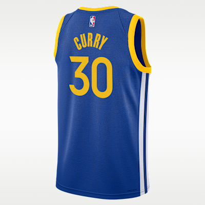 Stephen Curry Golden State Warriors 2023/24 Icon Edition Big Kids' Nike NBA Swingman Jersey