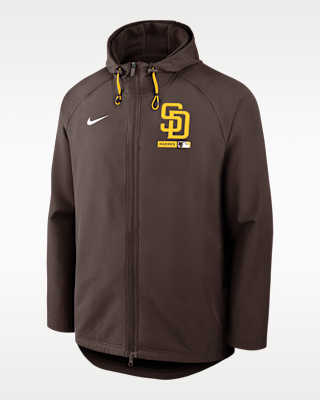 Мужская куртка San Diego Padres Authentic Collection Nike Therma-FIT MLB Full-Zip Hooded