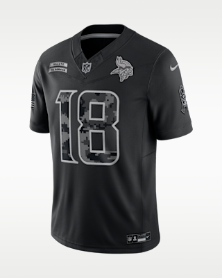 Мужские джерси Justin Jefferson Minnesota Vikings Salute to Service Nike Dri-FIT NFL Limited Jersey