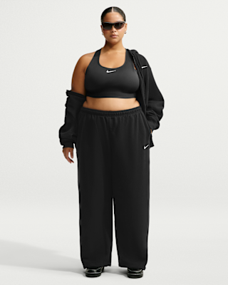 Женские Nike Studio Fleece Medium Weight Mid-Rise Wide-Leg Pants