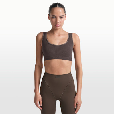 Bralette NikeSKIMS Ribbed Seamless med djup halsringning för kvinnor