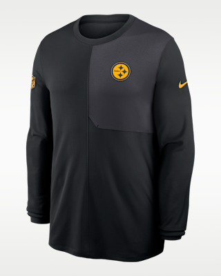 Мужские  Pittsburgh Steelers Sideline Coach Nike Dri-FIT NFL Long-Sleeve Top