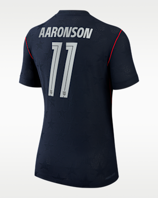 Женские джерси Brenden Aaronson USMNT 2026 Match Away Nike Aero-FIT Soccer Jersey
