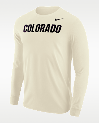 Мужская футболка Colorado Buffaloes Nike Football Long-Sleeve для футбола