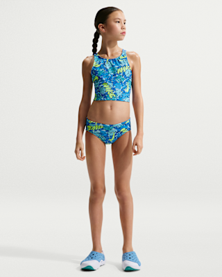 Детские  Nike Swim Big Kids' (Girls') Spiderback Midkini Set